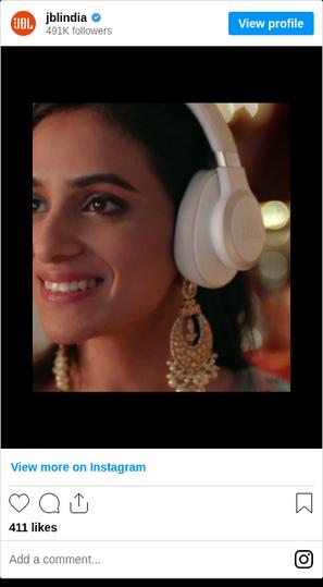 Siffaat Gandhi — JBL campaign still