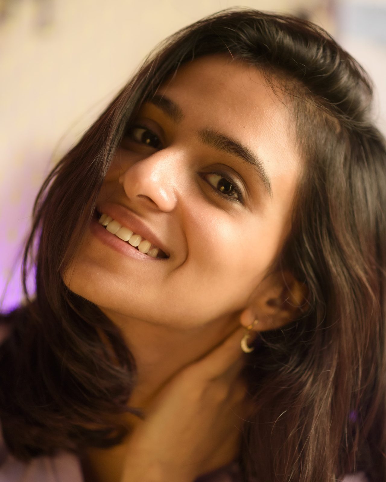 Siffaat Gandhi — warm close-up, joy